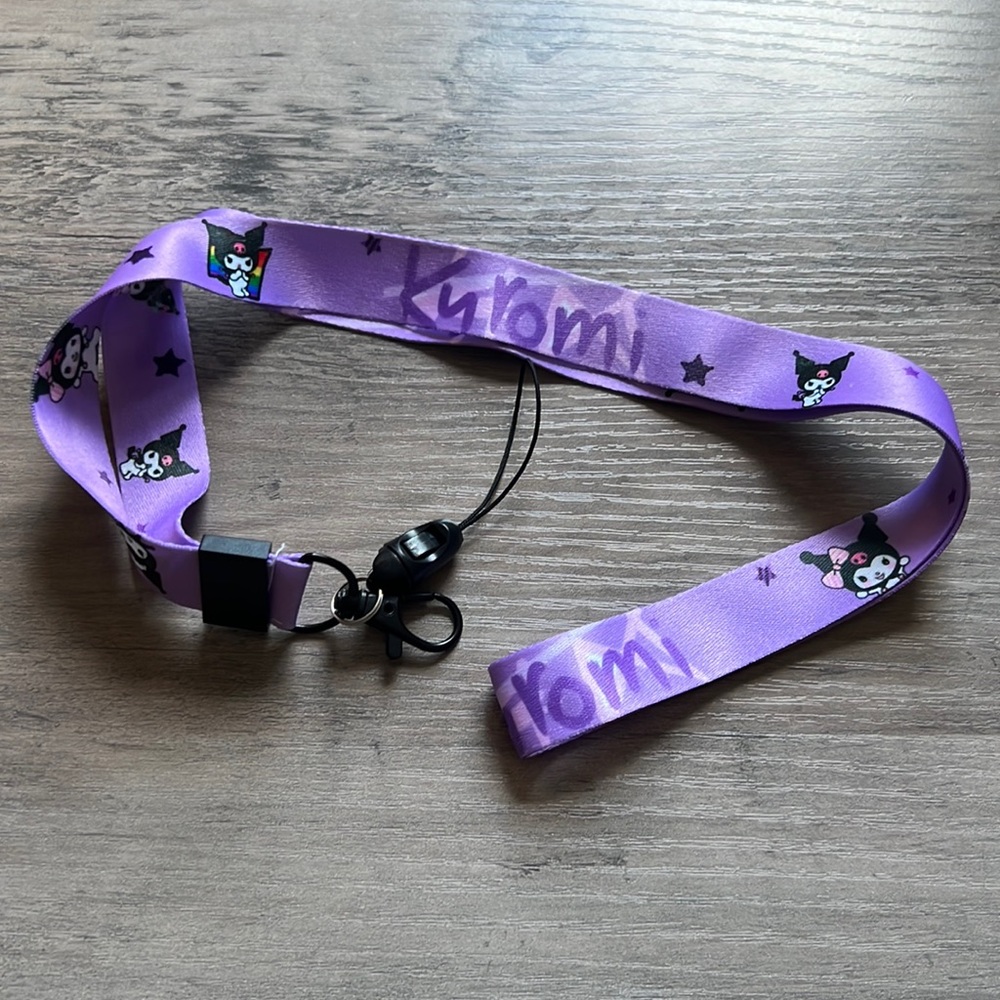 Kuromi lanyard